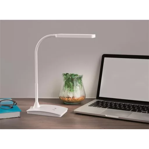 Asztali lámpa, LED, szabályozható, MAUL "Pearly colour vario", fehér