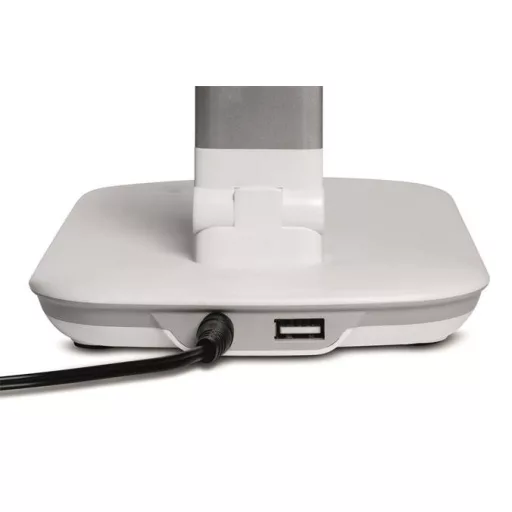 Asztali lámpa, LED, szabályozható, USB, MAUL "Jazzy", fehér