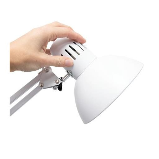 Asztali lámpa, energiatakarékos, felfogatható, MAUL "Study", fehér