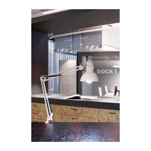 Asztali lámpa, energiatakarékos, felfogatható, MAUL "Study", fehér