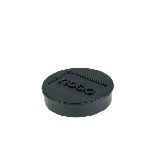 Korong mágnes, fehértáblához, 30 mm, 4 db, NOBO, fekete