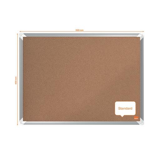 Parafatábla, 60x45 cm, alumínium keret, NOBO "Premium Plus"