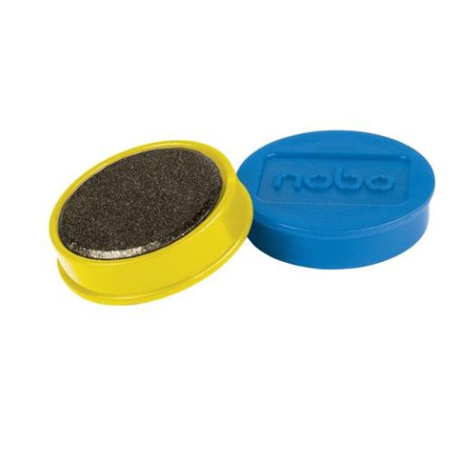 Mágneskorong, erős, 38 mm, 10 db, NOBO, vegyes színek