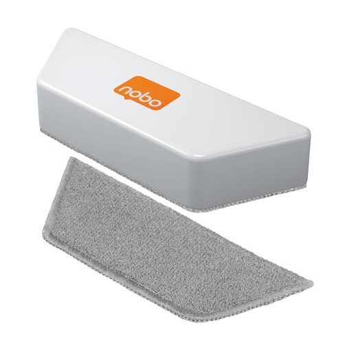 Táblatörlő, mágneses, cserélhető betétes, mikroszálas, NOBO