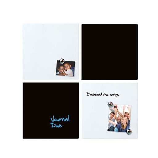 Üzenőtábla, mágneses, írható, fehér, 36x36 cm, NOBO/REXEL