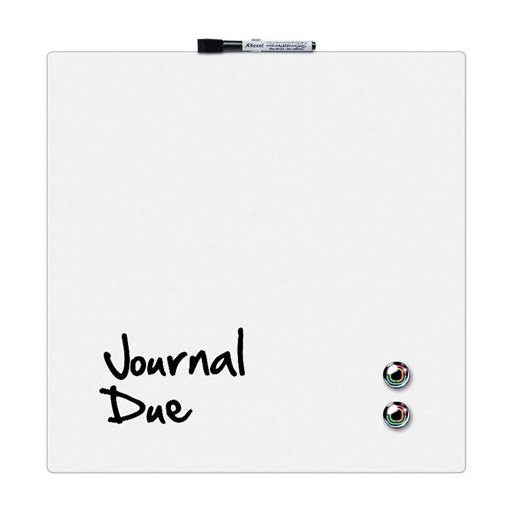 Üzenőtábla, mágneses, írható, fehér, 36x36 cm, NOBO/REXEL