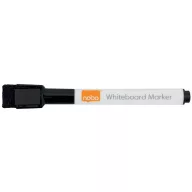   Táblamarker, kúpos hegyű, 2 mm, mágneses kupakkal, NOBO, fekete