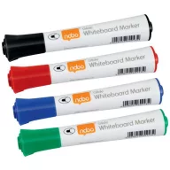   Táblamarker, kúpos hegyű, 2 mm, 10 db, NOBO "Glide", vegyes