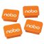 Mágnesek fehértáblához 4 db, NOBO narancs