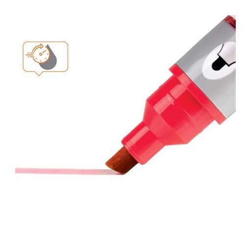 Táblamarker, vágott hegyű, 4 mm, NOBO, piros