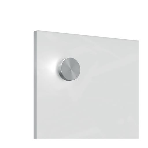 Üzenőtábla, üveg, fali, keskeny, 30x60 cm, NOBO "Home", fehér