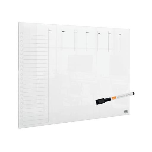 Tervezőtábla, akril, heti, fali/asztali, A3, NOBO "Home"