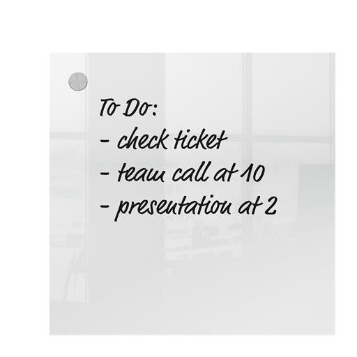 Emlékeztetőtábla, akril, fali, 30x30 cm, NOBO "Home", átlátszó