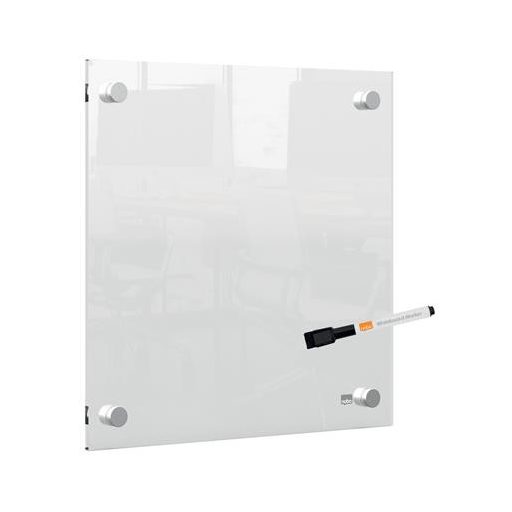 Emlékeztetőtábla, akril, fali, 30x30 cm, NOBO "Home", átlátszó
