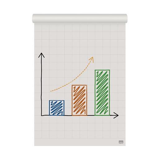 Flipchart papír, kétoldalas, sima/kockás, 580X810mm, 50 lap, NOBO