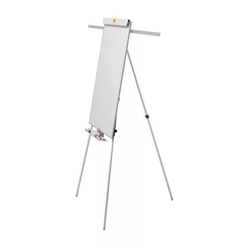 Flipchart tábla, mágneses felület, 2 db segédkarral, NOBO "Essentials", fehér