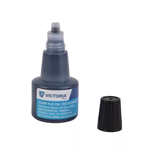 Bélyegzőfesték, 30 ml, VICTORIA OFFICE, fekete