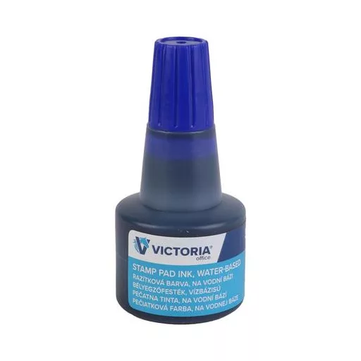Bélyegzőfesték, 30 ml, VICTORIA OFFICE, kék