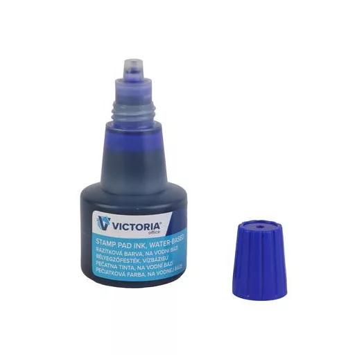 Bélyegzőfesték, 30 ml, VICTORIA OFFICE, kék
