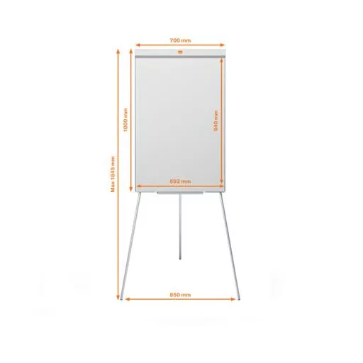 Flipchart tábla, mágneses felület, 67,5x100 cm, NOBO "Impression Pro"