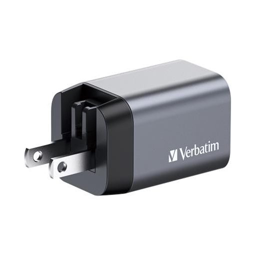 Hálózati töltő, 1xUSB-C PD (35W), USB-A QC 3.0, EU/UK/US, GaN, VERBATIM