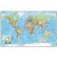 Falitérkép, 136x96 cm, fémléces, Föld országai, STIEFEL
