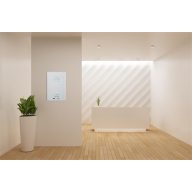   Üzenőtábla, mágneses, 60x40 cm, fehér fa keret, VICTORIA VISUAL, "Travel"