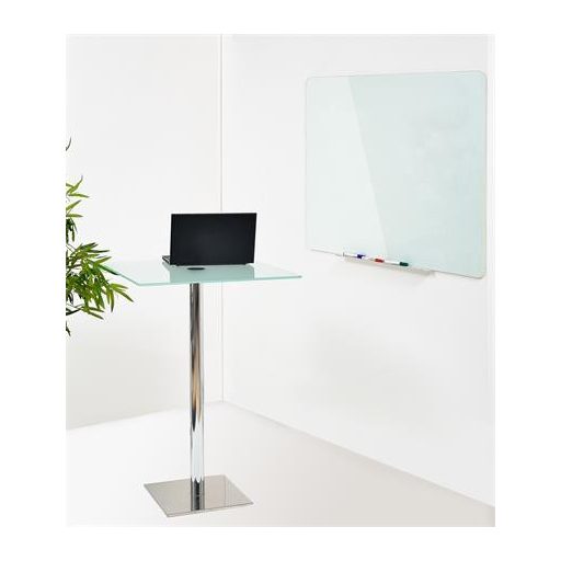 Mágneses üvegtábla, 120x90cm, VICTORIA VISUAL, fehér