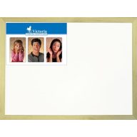   Fehértábla, nem mágneses, 30x40 cm, fa keret, VICTORIA VISUAL