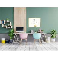   Fehértábla, nem mágneses, 40x60 cm, fa keret, VICTORIA VISUAL