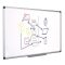 Fehértábla, mágneses, zománcozott, 60x90 cm, alumínium keret, VICTORIA VISUAL