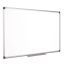 Fehértábla, mágneses, zománcozott, 100x100 cm, alumínium keret, VICTORIA VISUAL