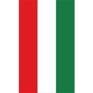 Zászló, asztali, magyar, címer nélkül, 15x25 cm